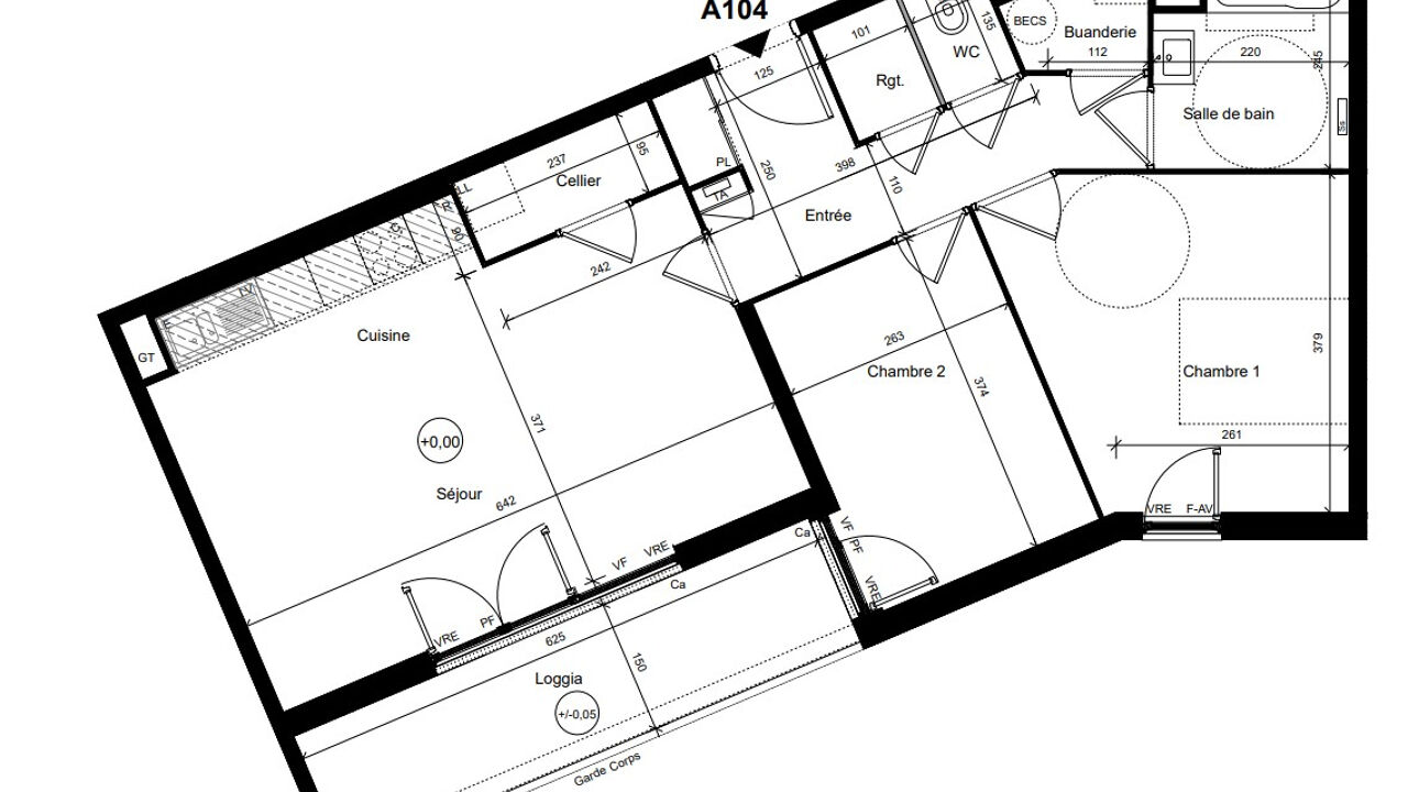 appartement 3 pièces 70 m2 à vendre à Plérin (22190)