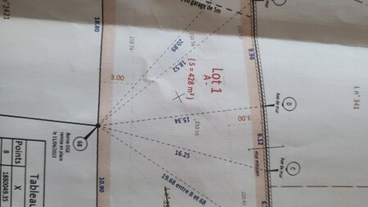 terrain  pièces 428 m2 à vendre à Lagnieu (01150)