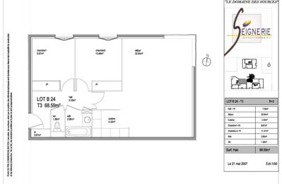 appartement 3 pièces 68 m2 à vendre à Saint-Genis-Laval (69230)