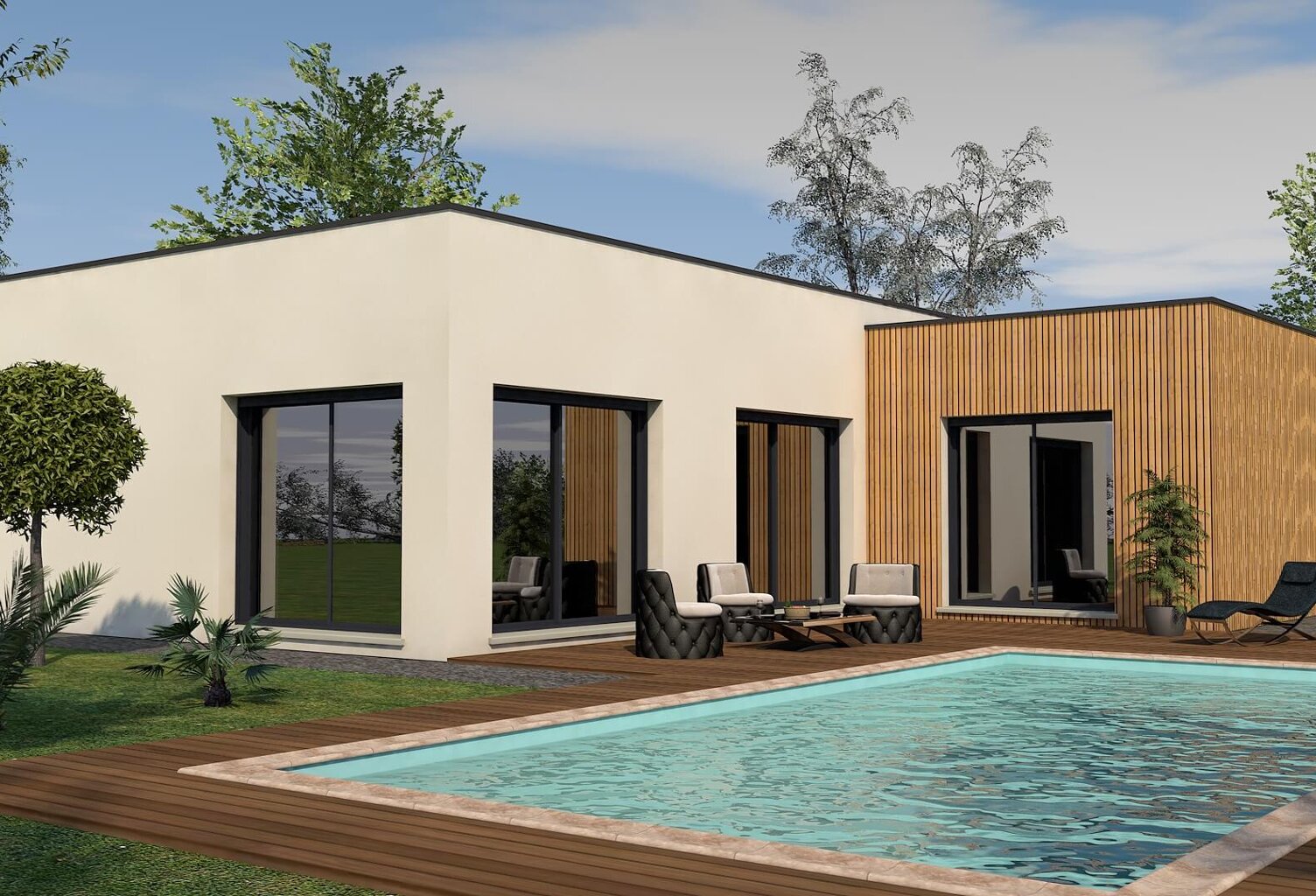 Maison 4 pièces 106.00 m² - Terrain: 430 m² — photo 1