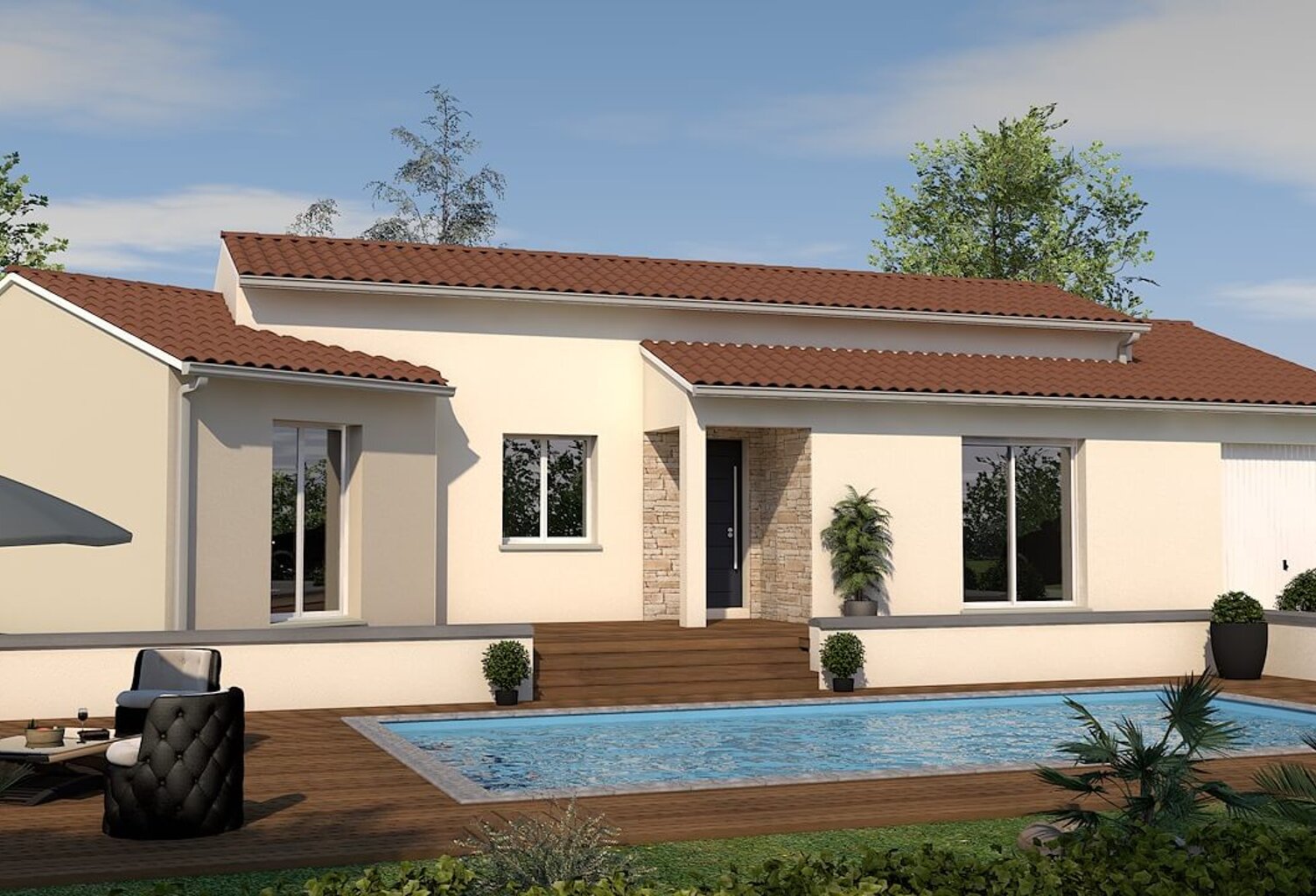 Maison 5 pièces 117.00 m² - Terrain: 778 m² — photo 1