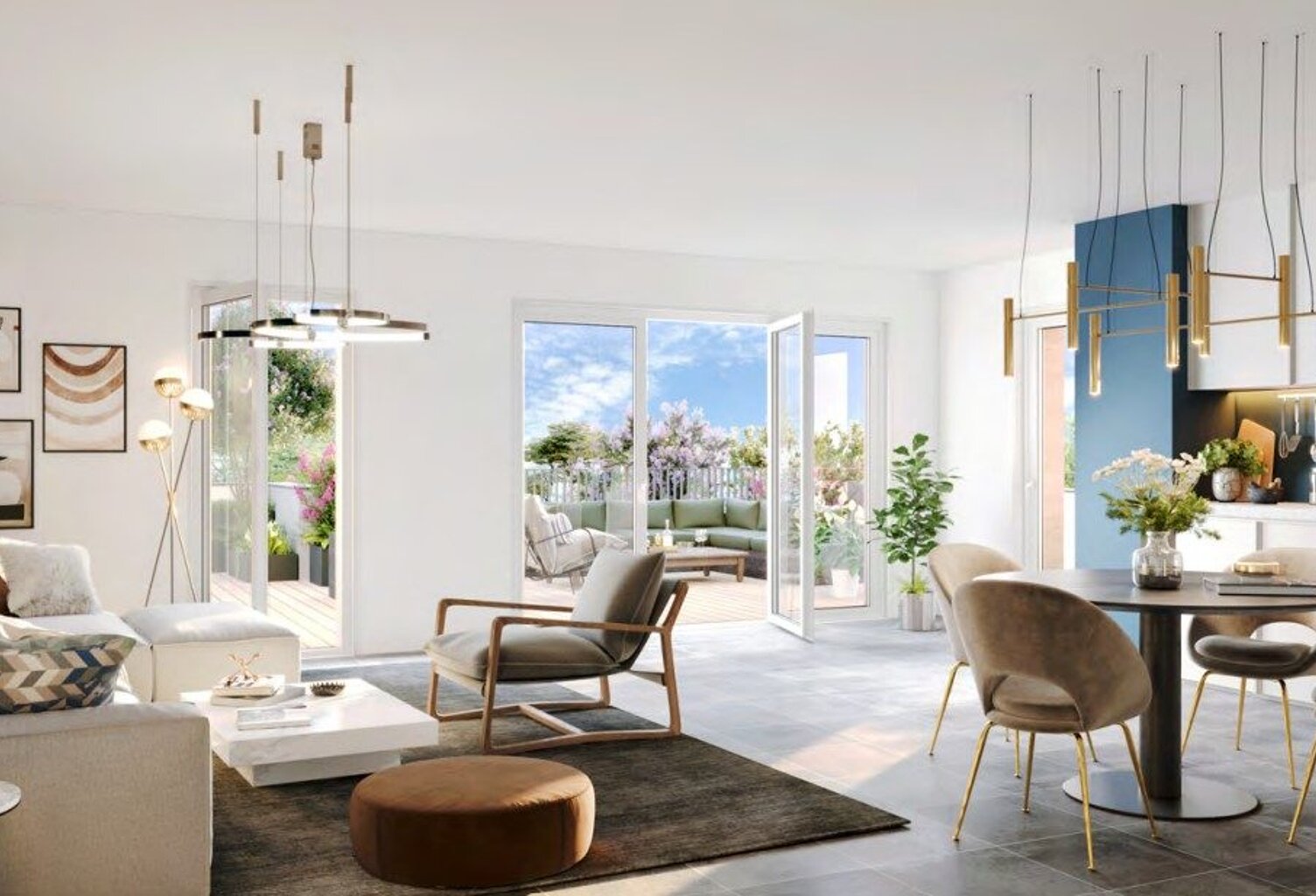 Appartement T4 neuf de 93m² avec jardin privatif de 160m² — photo 1