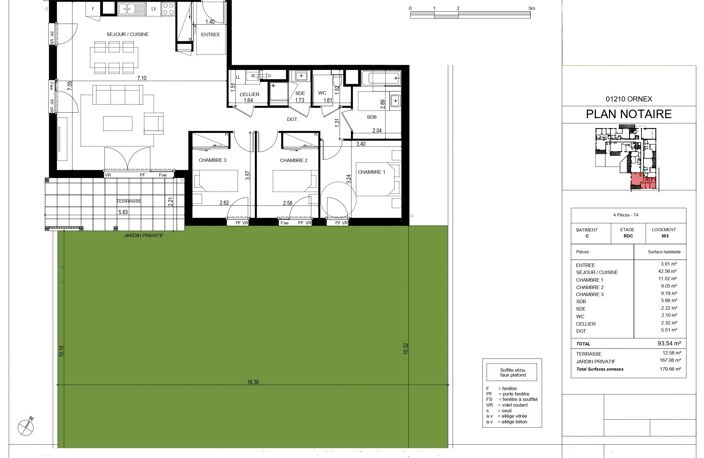 Appartement T4 neuf de 93m² avec jardin privatif de 160m² — photo 3