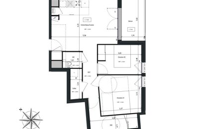 appartement 3 pièces 60 m2 à vendre à Vannes (56000)
