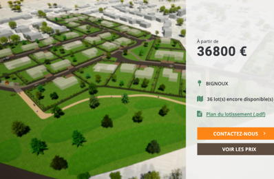 vente terrain 42 600 € à proximité de Lavoux (86800)