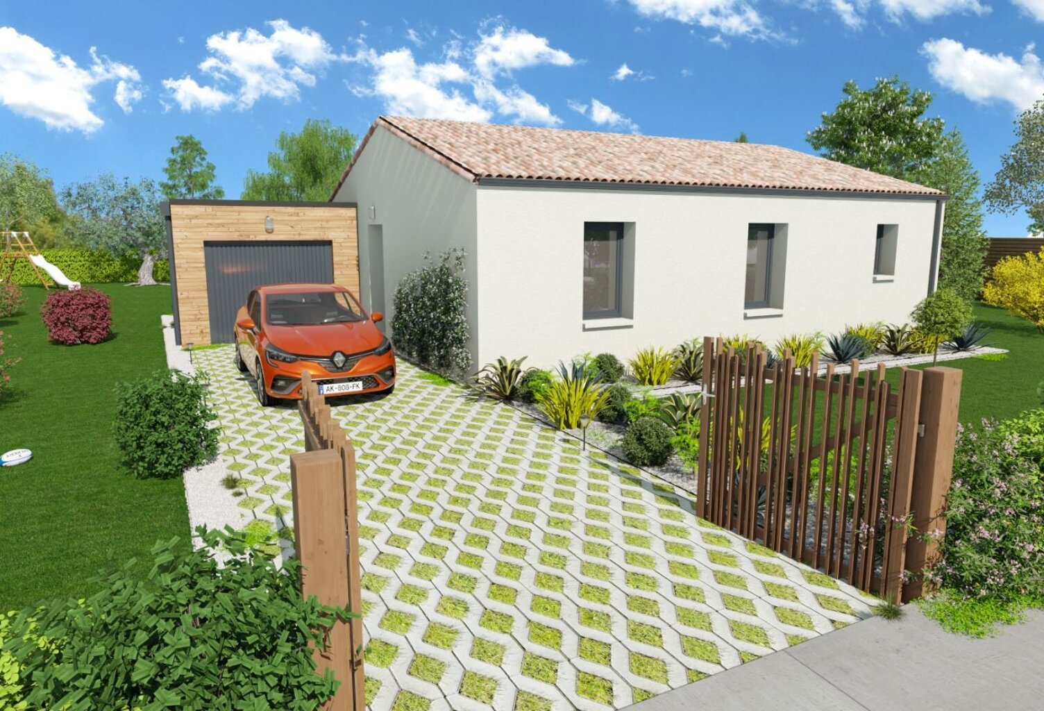 Projet de construction d'une maison 69.93 m² avec terrai... — photo 1