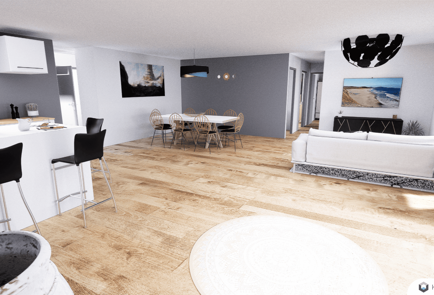 Maison 4 pièces 90.00 m² - Terrain: 789 m² — photo 1