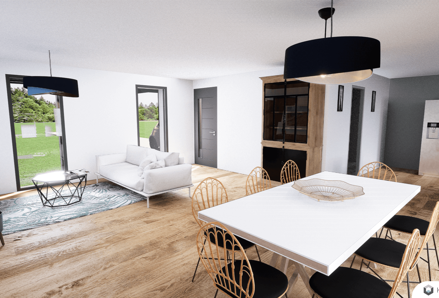 Maison 4 pièces 91.00 m² - Terrain: 1102 m² — photo 1