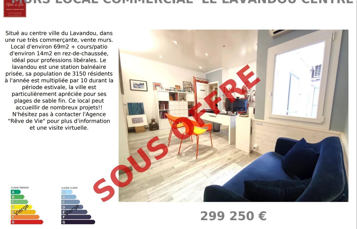 commerce 2 pièces 68 m2 à vendre à Le Lavandou (83980)