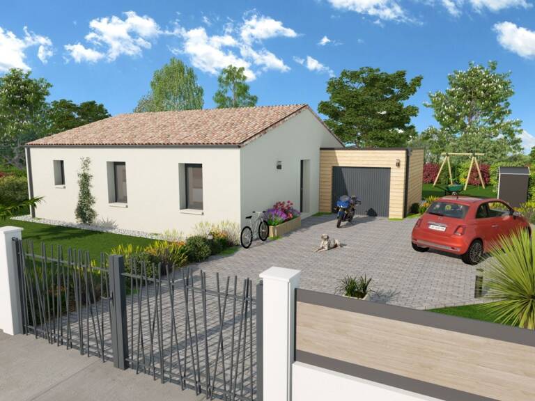 Projet de construction d'une maison 80.07 m² avec terrai... — photo 1