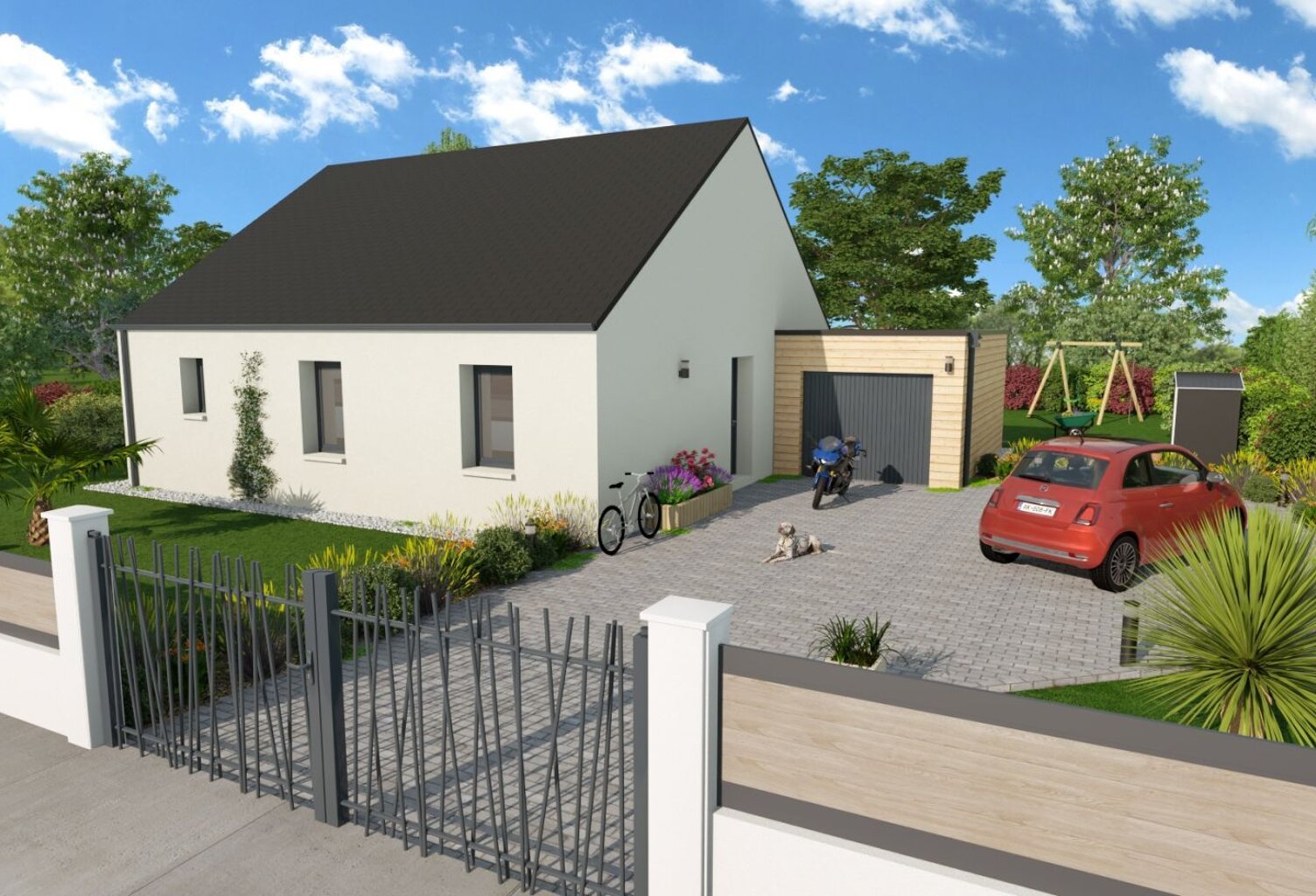 Projet de construction d'une maison 80.07 m² avec terrai... — photo 1