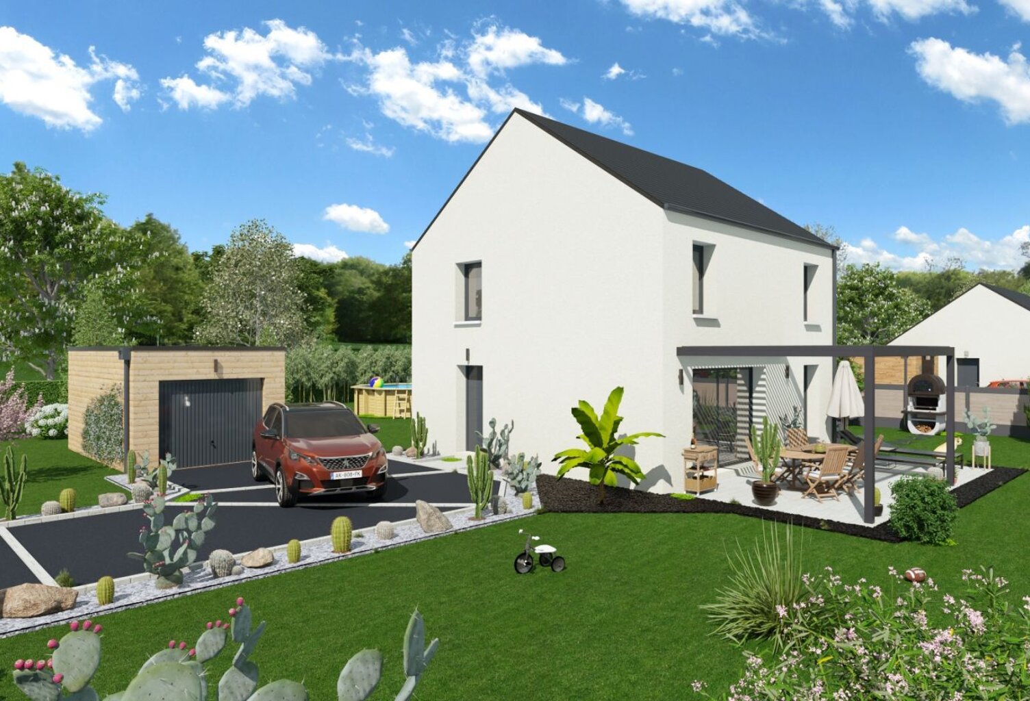 Projet de construction d'une maison 92.62 m² avec terrai... — photo 1