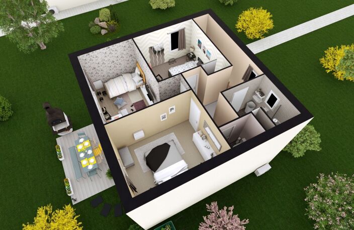 Projet de construction d'une maison 92.62 m² avec terrai... — photo 4