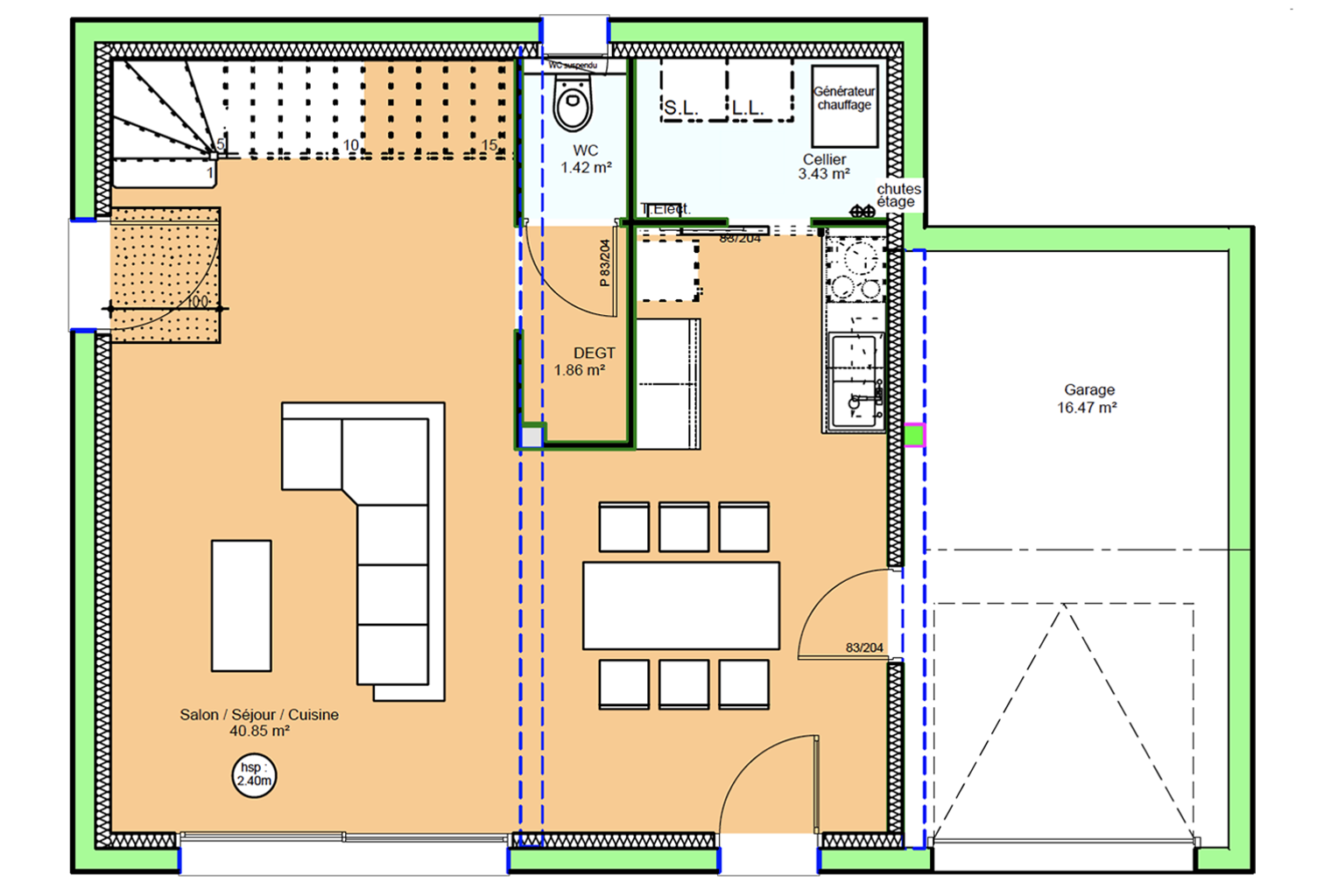 Projet de construction d'une maison 92.62 m² avec terrai... — photo 1