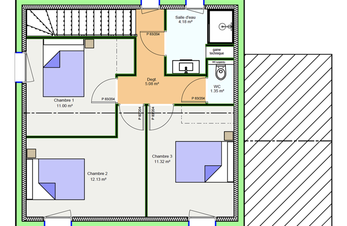 Projet de construction d'une maison 92.62 m² avec terrai... — photo 2