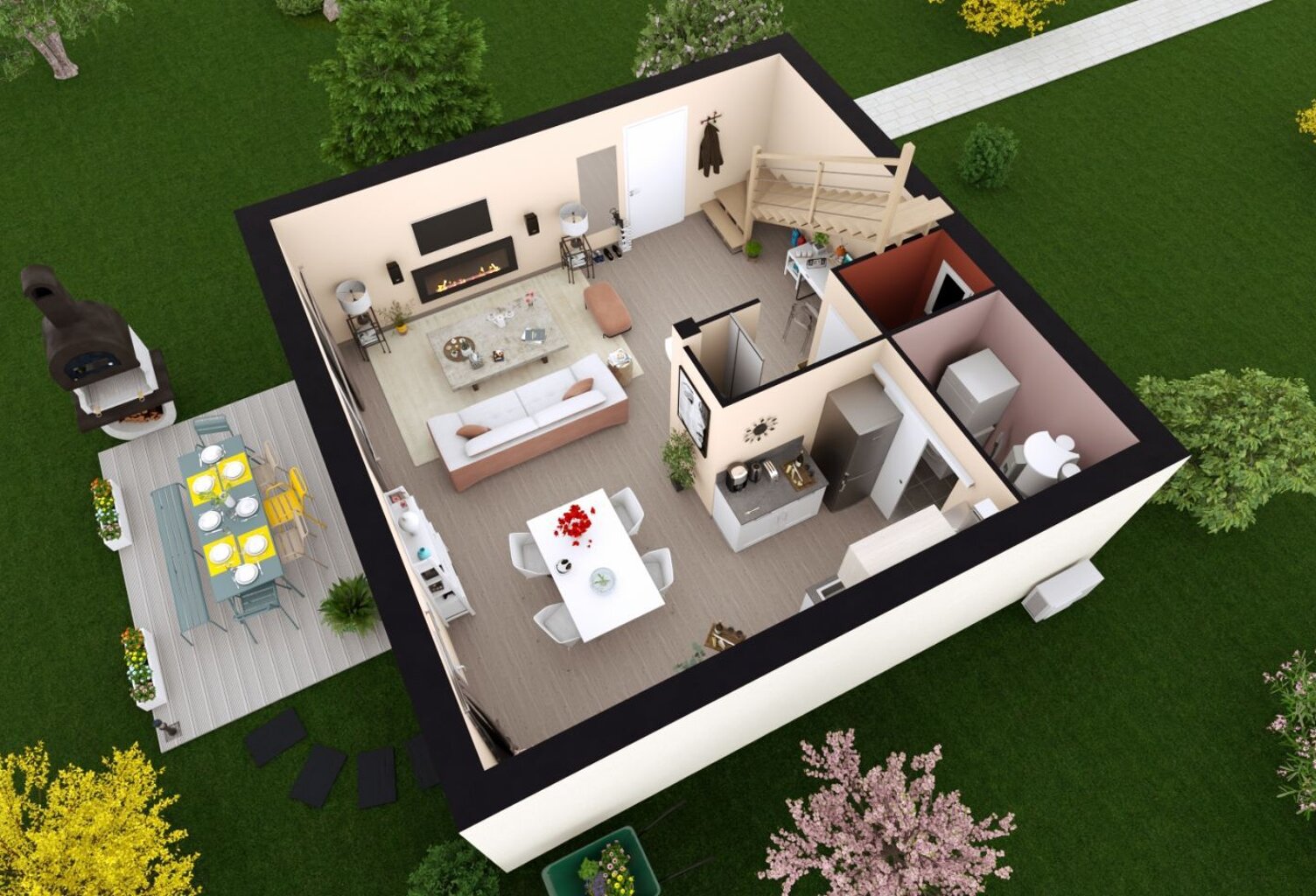Projet de construction d'une maison 92.62 m² avec terrai... — photo 1