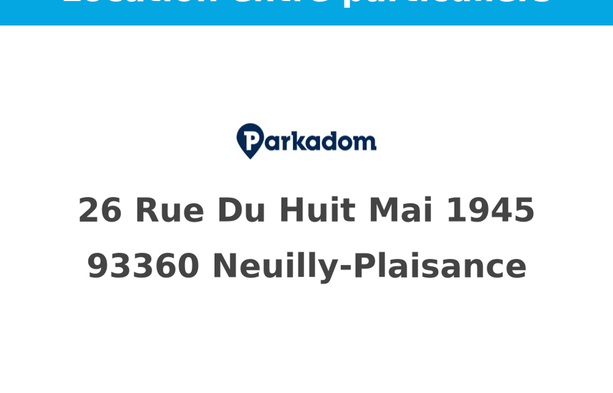 garage  pièces  m2 à louer à Neuilly-Plaisance (93360)