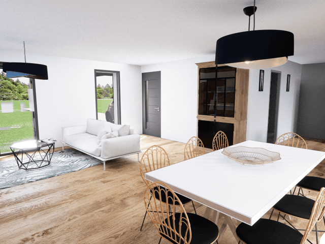 Maison 4 pièces 114.00 m² - Terrain: 589 m² — photo du bien