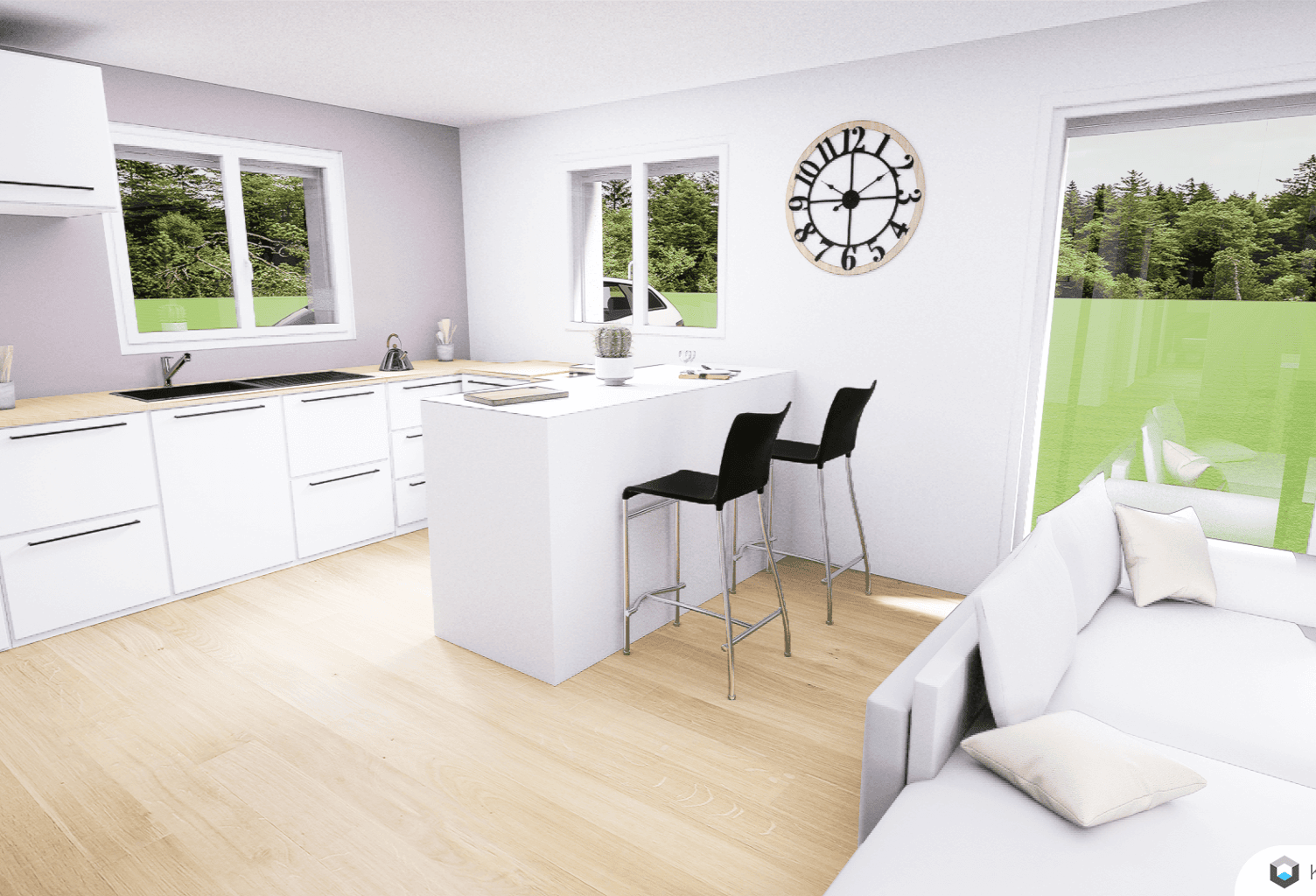 Maison 4 pièces 96.00 m² - Terrain: 490 m² — photo 1