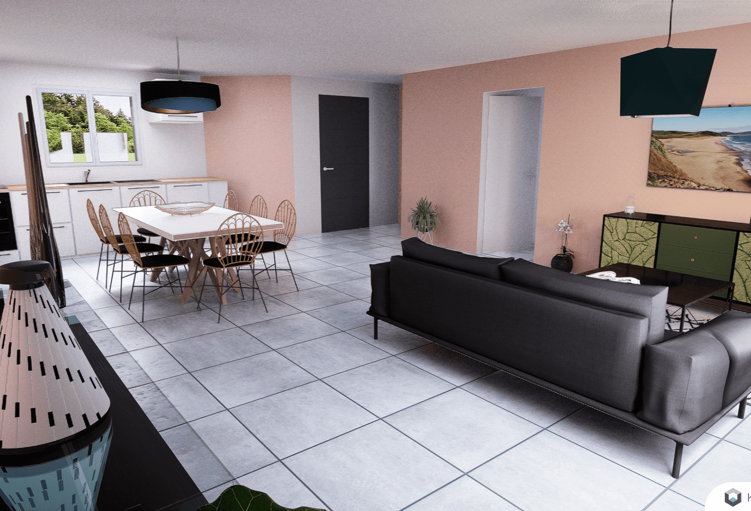 Maison 4 pièces 85.00 m² - Terrain: 589 m² — photo 1