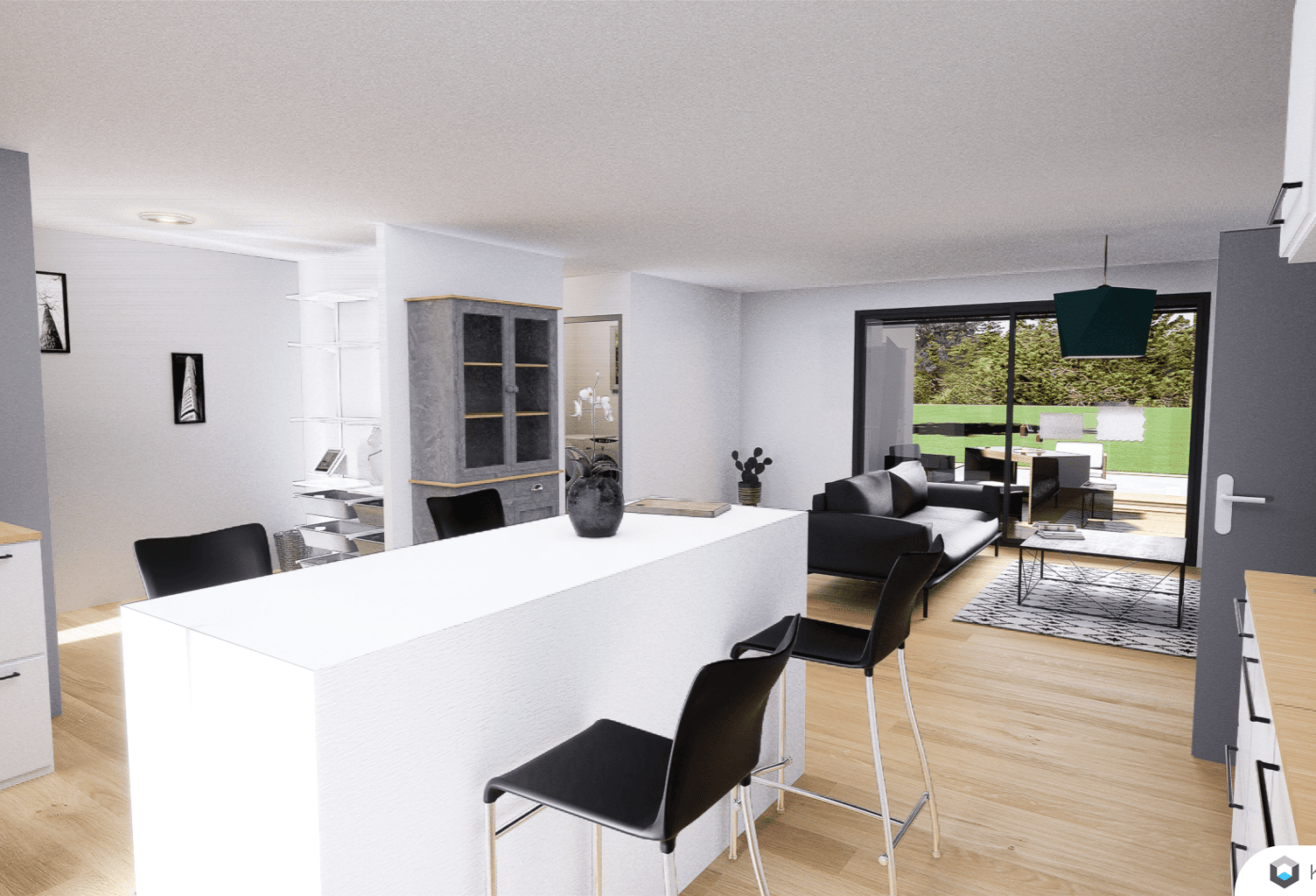 Maison 4 pièces 100.00 m² - Terrain: 697 m² — photo 1