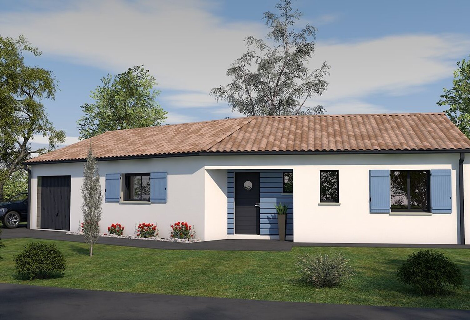 Maison 4 pièces 93.00 m² - Terrain: 956 m² — photo 1