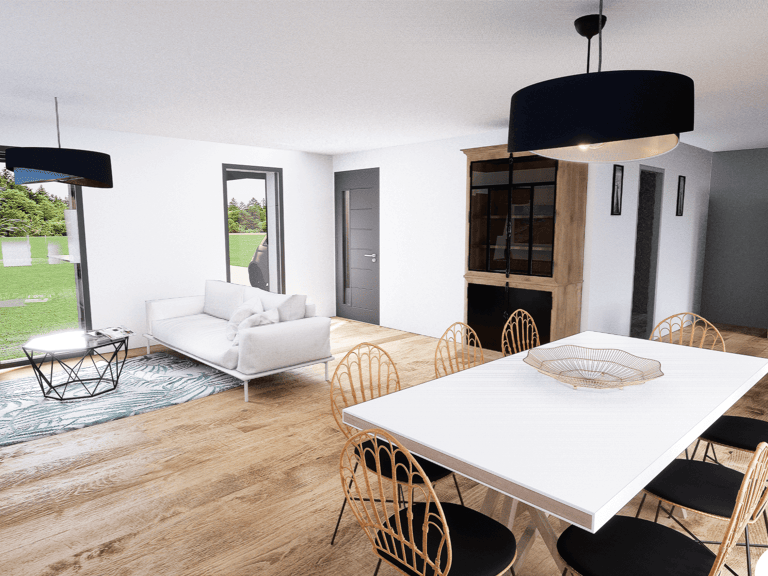 Maison 4 pièces 91.00 m² - Terrain: 457 m² — photo 1