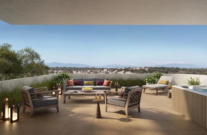 CANET-EN-ROUSSILLON appartement neuf 3 pièces rdc parking jardin — photo 2