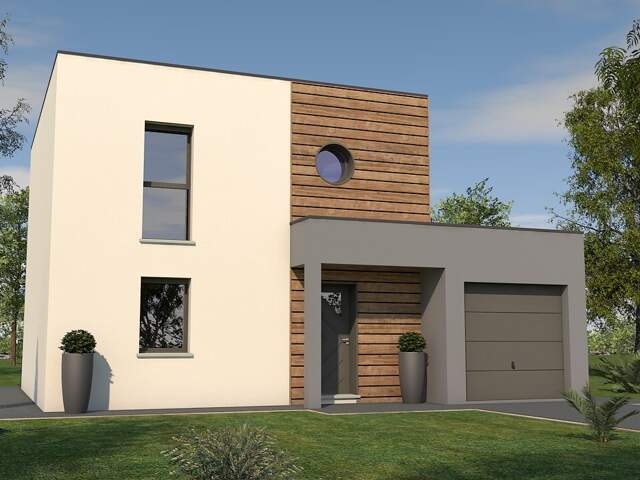 maison contemporaine - Terrain: 664 m² — photo du bien