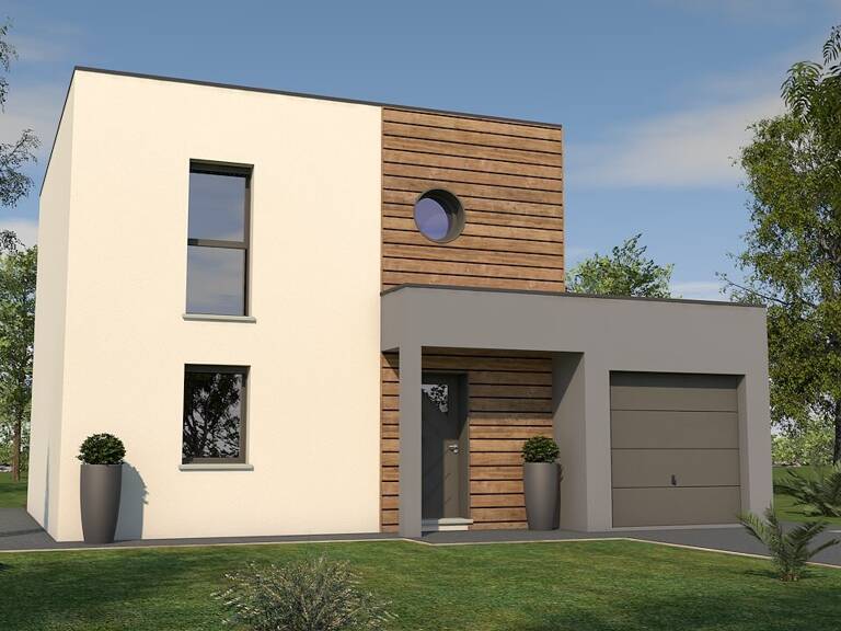 maison contemporaine - Terrain: 664 m² — photo 1