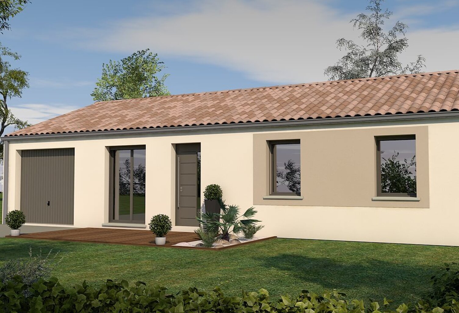 Maison 4 pièces 90.00 m² - Terrain: 570 m² — photo 1