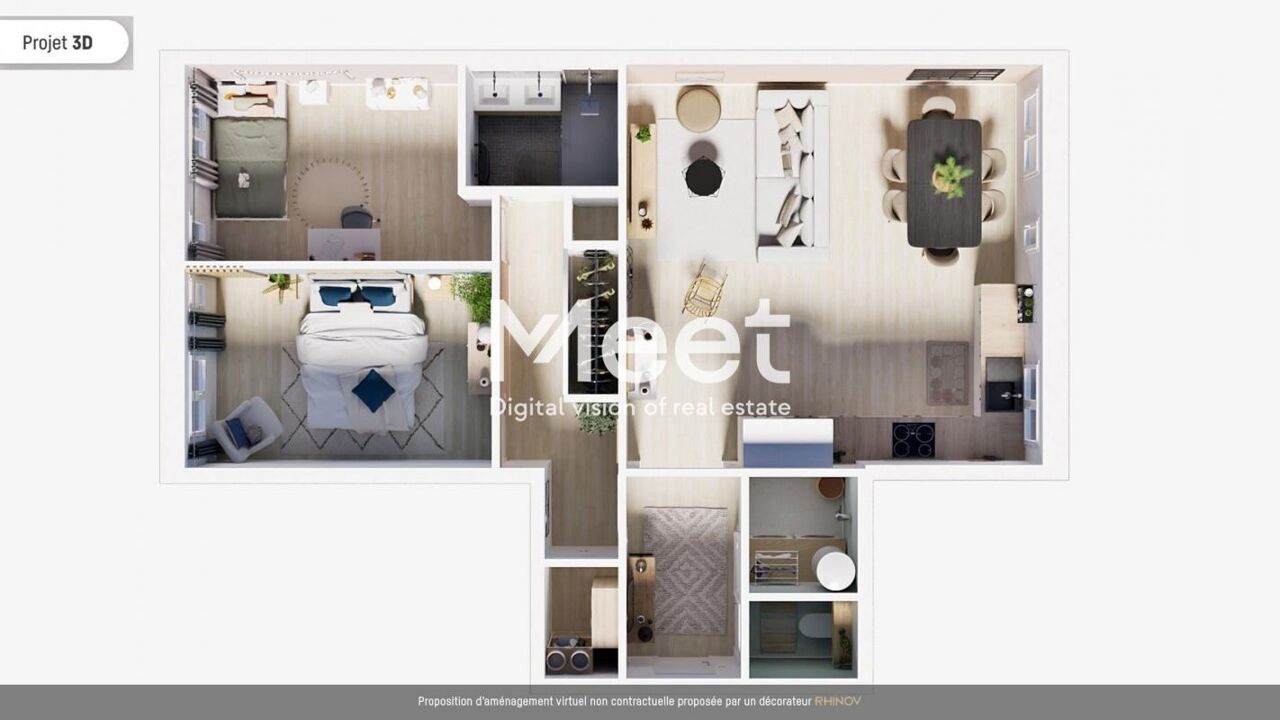 appartement 4 pièces 69 m2 à vendre à Ivry-sur-Seine (94200)