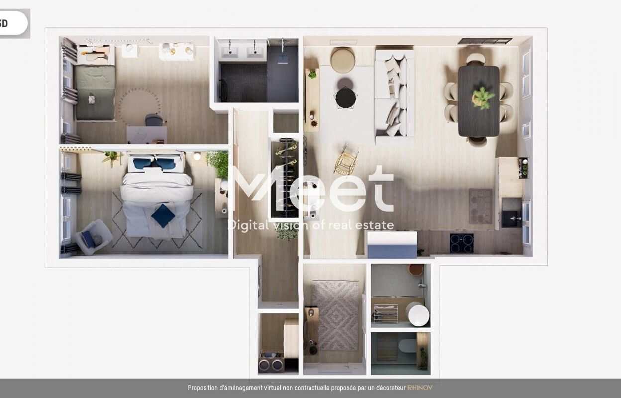 appartement 4 pièces 69 m2 à vendre à Ivry-sur-Seine (94200)