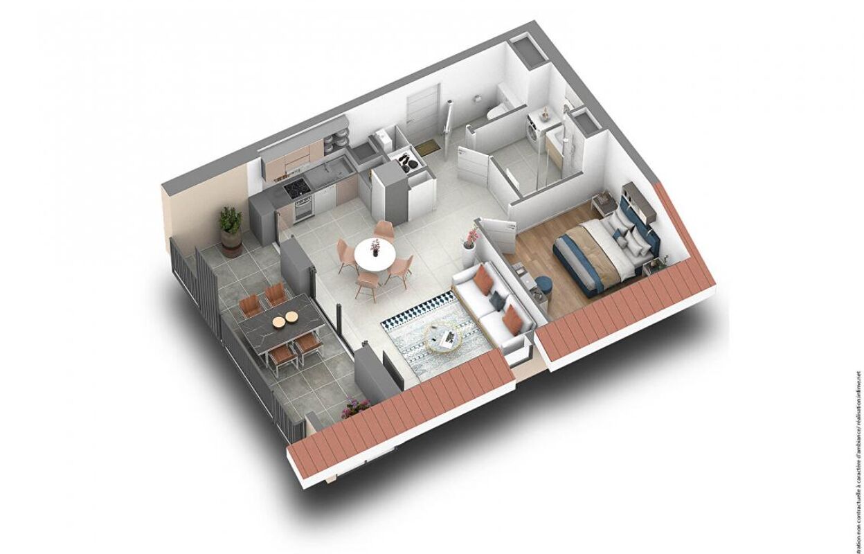 appartement 2 pièces 46 m2 à vendre à Crozet (01170)
