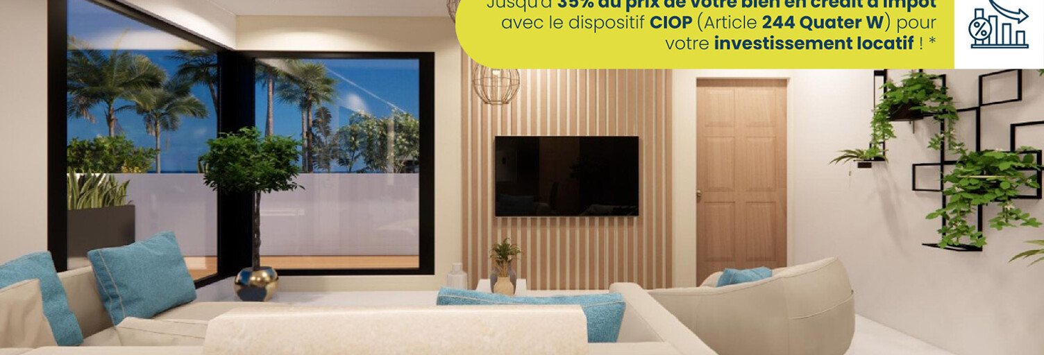 Appartement neuf T3, T4 Pièce 60 à 75 m² à vendre à Les Trois-Bassins (97426)