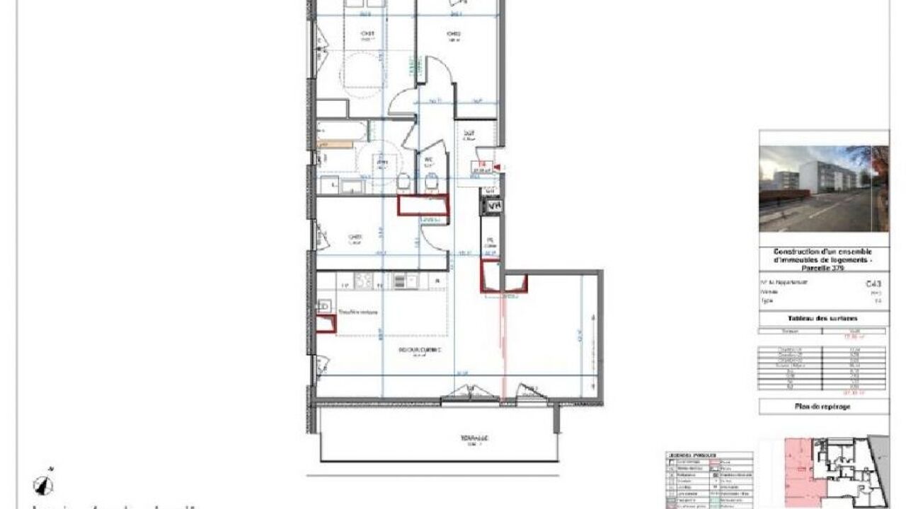 appartement 4 pièces 87 m2 à vendre à Villers-Lès-Nancy (54600)