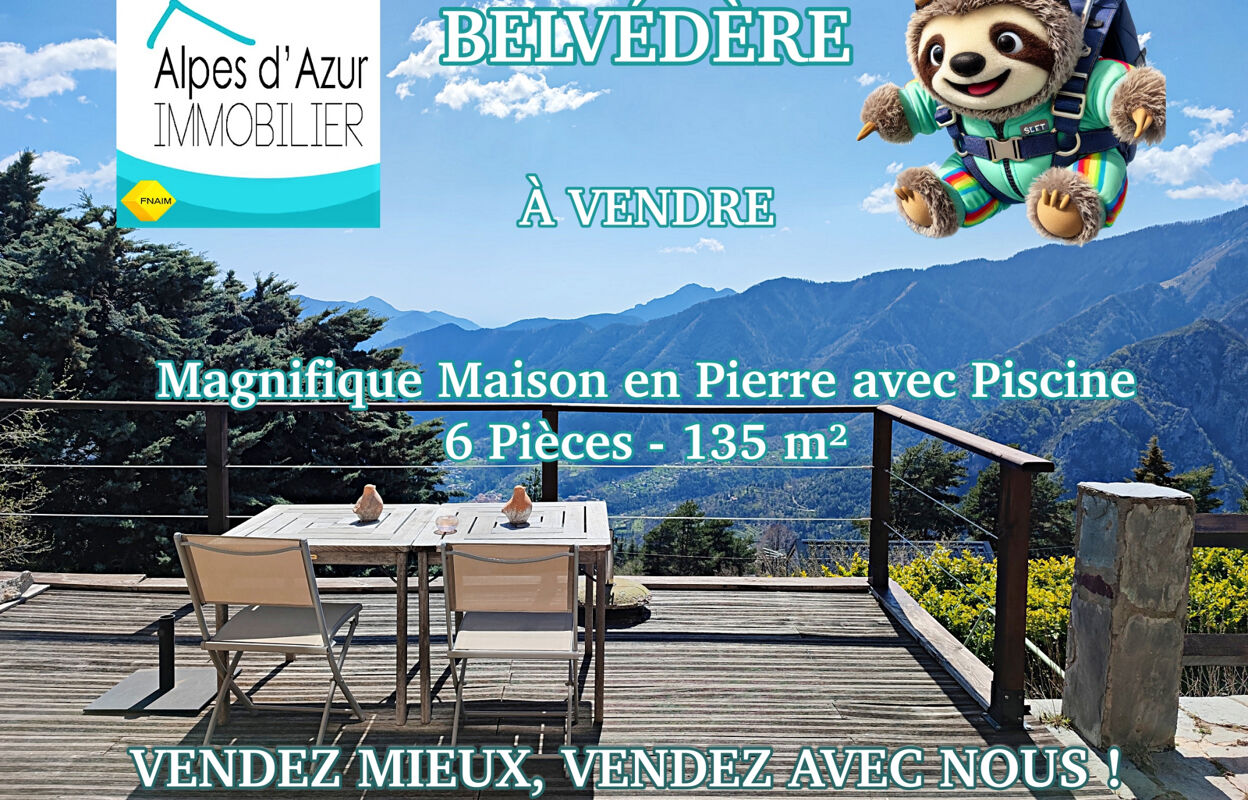 maison 6 pièces 135 m2 à vendre à Belvédère (06450)