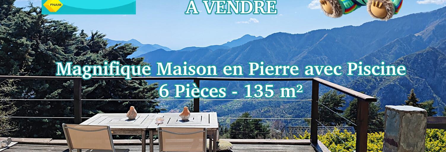 Maison 6 Pièces 135 m² à vendre à Belvédère (06450)
