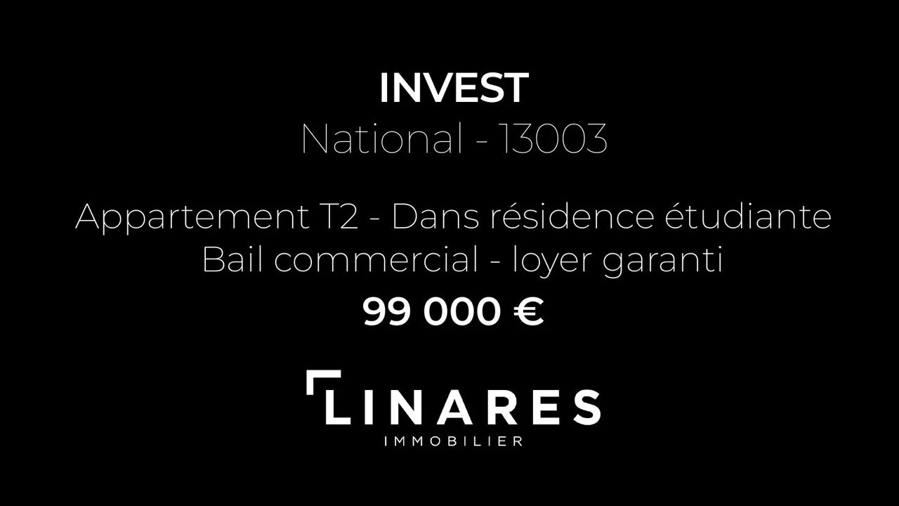 appartement 2 pièces 46 m2 à vendre à Marseille 3 (13003)