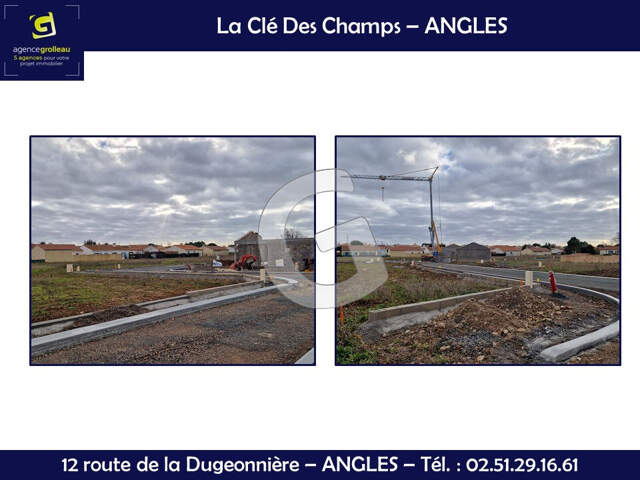 TERRAIN VIABILISE 347 M2 ANGLES — photo du bien
