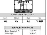 Appartement T4 de 94 m² (surface totale 106m²) — photo 3