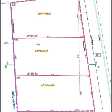 Terrain 518 m²