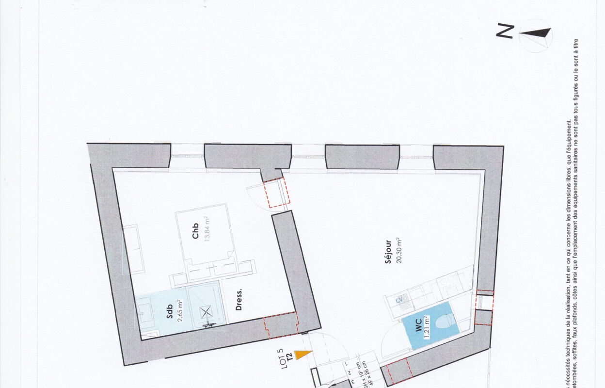 appartement 2 pièces 38 m2 à vendre à Suze-la-Rousse (26790)