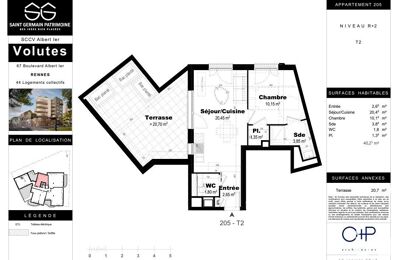 vente appartement 237 000 € à proximité de Thorigné-Fouillard (35235)