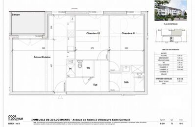 vente appartement 154 732 € à proximité de Villeneuve-Saint-Germain (02200)