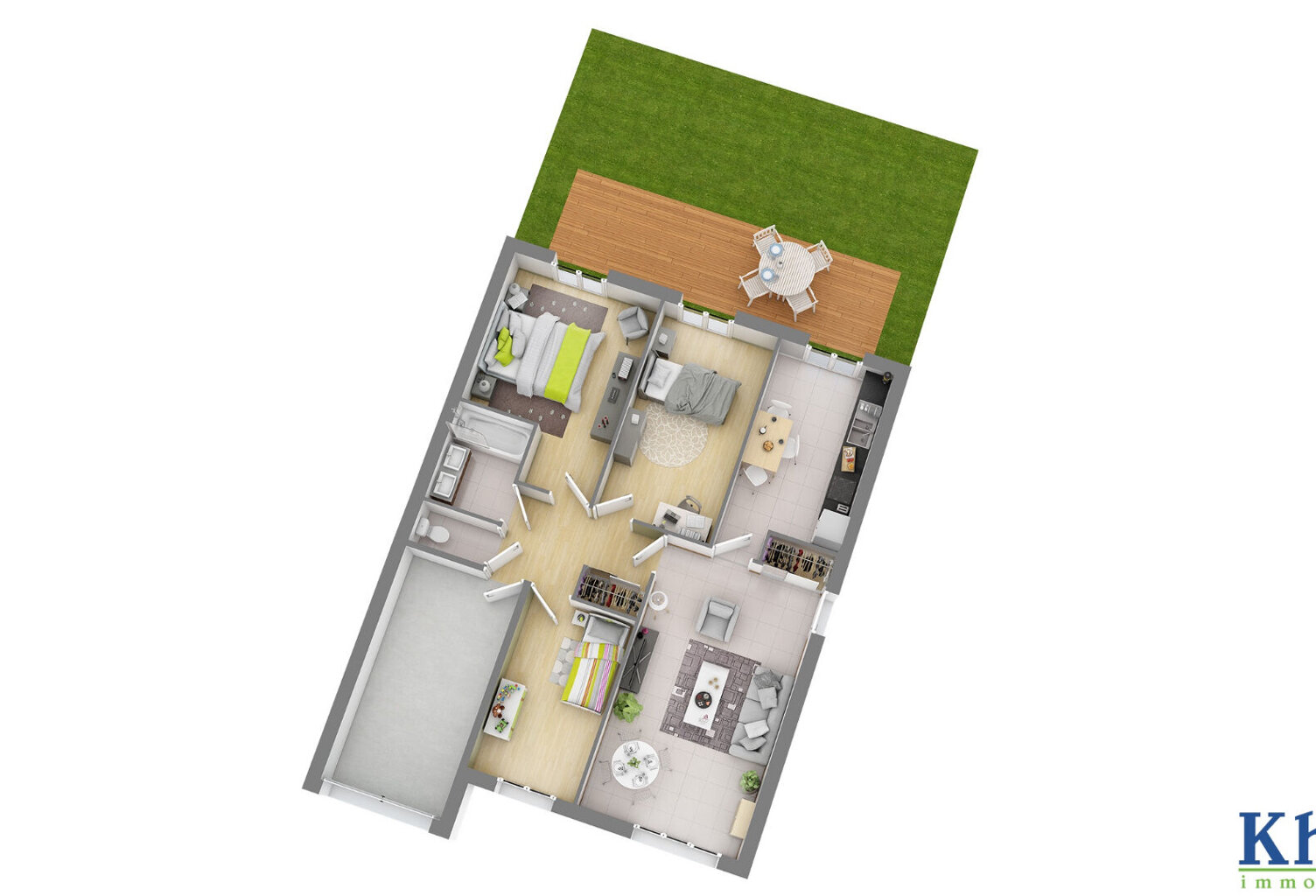 PAU LONS -  MAISON PLAIN PIED 4P 80 M2 JARDIN — photo 1
