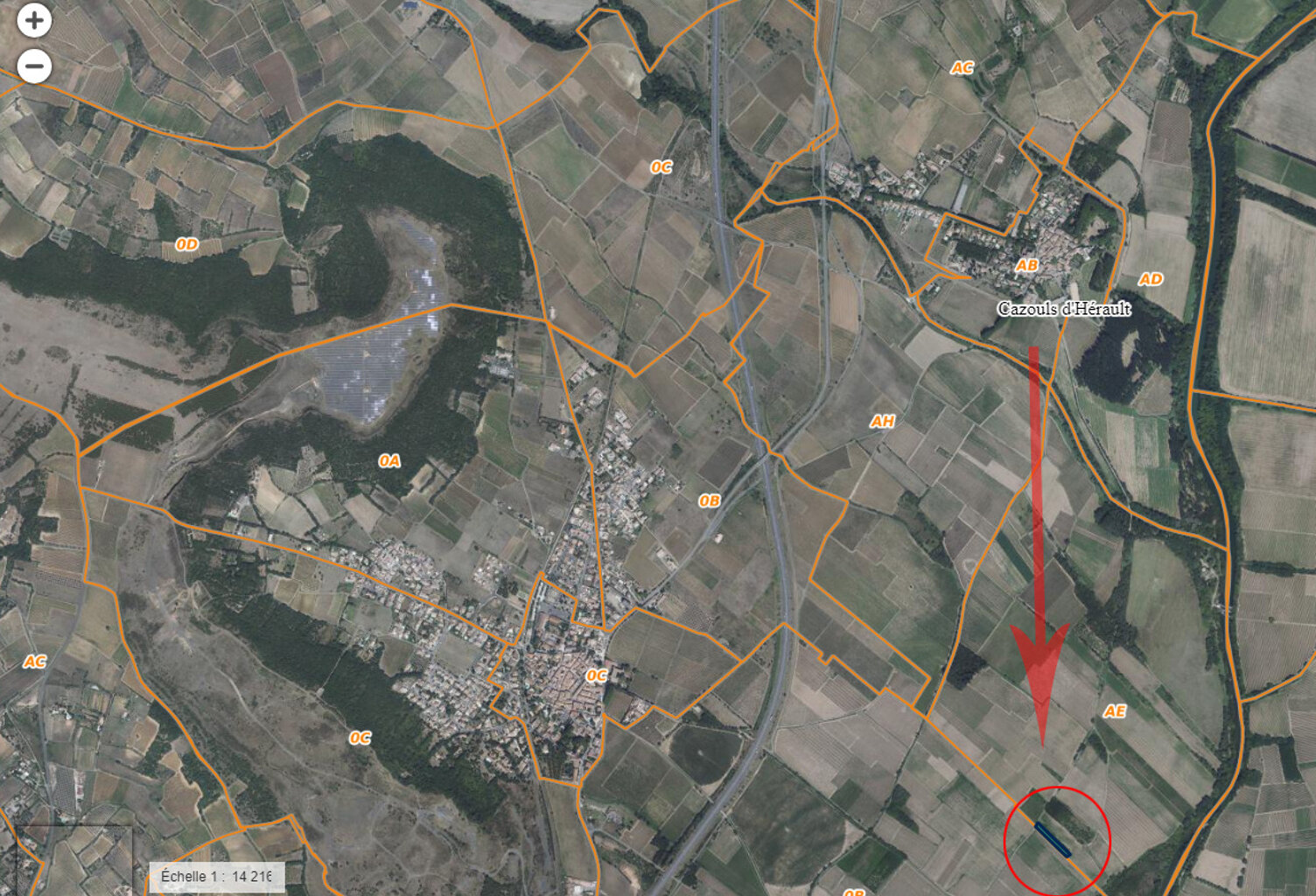 Cazouls d'Hérault, parcelles agricoles — photo 1