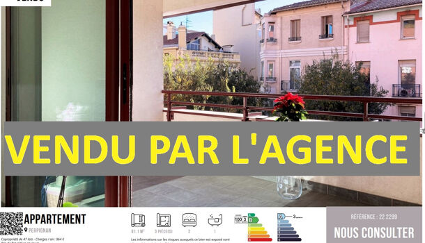 Appartement 3 pièces  à vendre Perpignan 66000