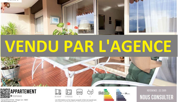 Appartement 2 pièces  à vendre Perpignan 66000