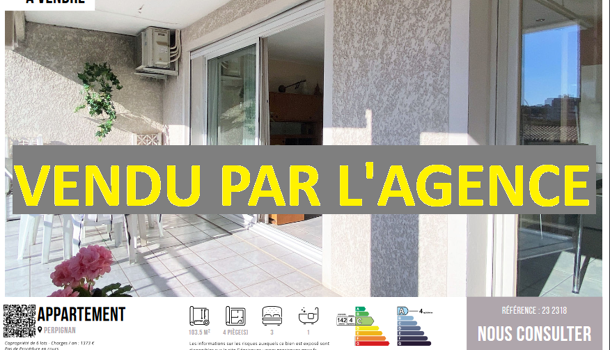 Appartement 4 pièces  à vendre Perpignan 66000